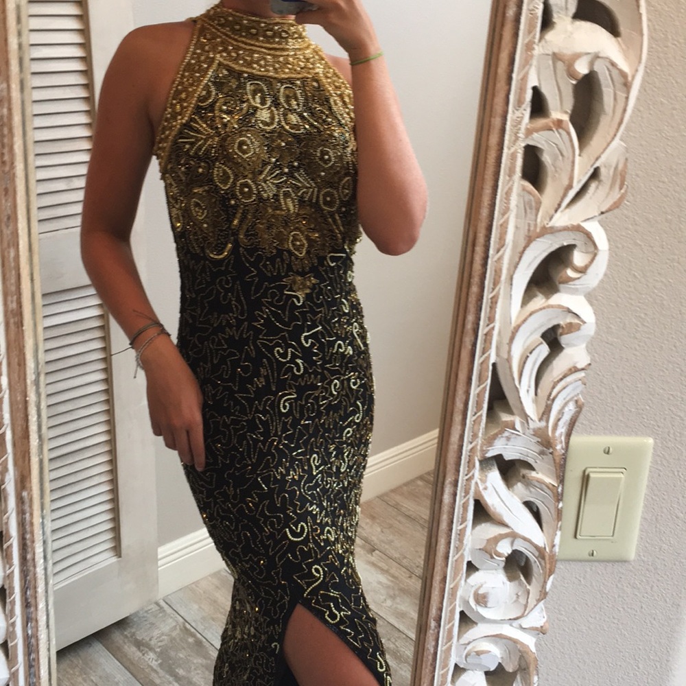 Beautiful VINTAGE beaded gown